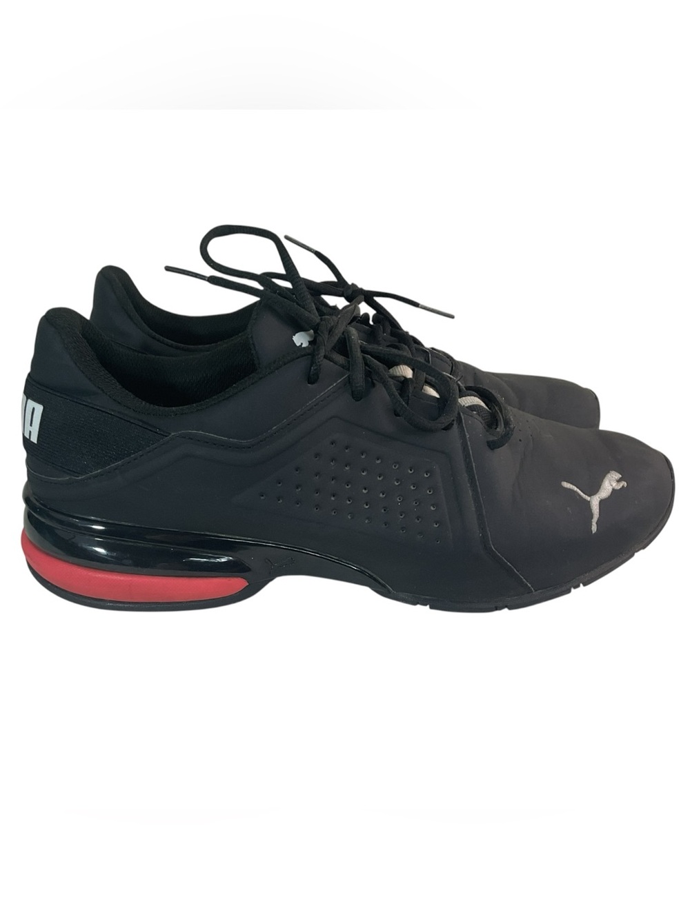 Puma Viz Runner Men's Running Shoes Black White Red Colorway Size 11 191037-02